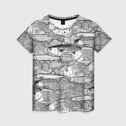 Женская футболка 3D Рыбы