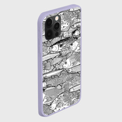 Чехол для iPhone 12 Pro Рыбы графика - фото 2