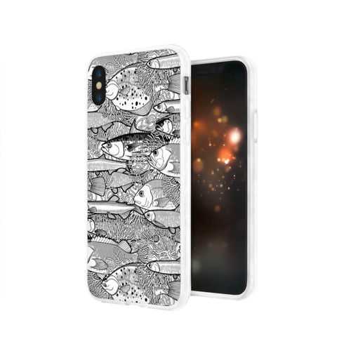 Чехол для Apple iPhone X силиконовый глянцевый Рыбы Фото 01 Чехол для Apple iPhone X силиконовый глянцевый Рыбы Фото 01