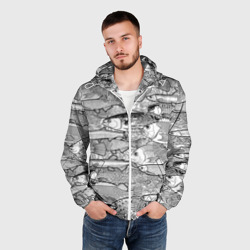 Мужская ветровка 3D Рыбы графика - фото 2