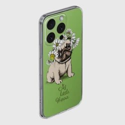 Чехол для iPhone 16 Pro Max силиконовый с защитой камеры Мой маленький хиппи - фото 2