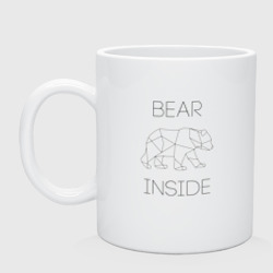 Кружка керамическая Внутри медведь