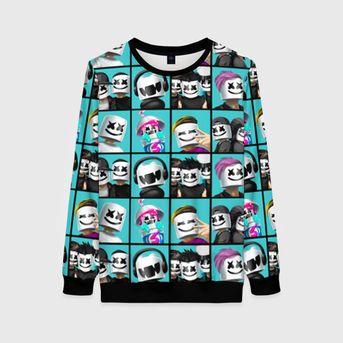 Женский свитшот 3D Marshmello Фото 01 Женский свитшот 3D Marshmello Фото 01