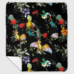 Плед с рукавами Попугаи в джунглях