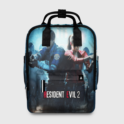 Женский рюкзак 3D с принтом RESIDENT EVIL2, вид спереди #2