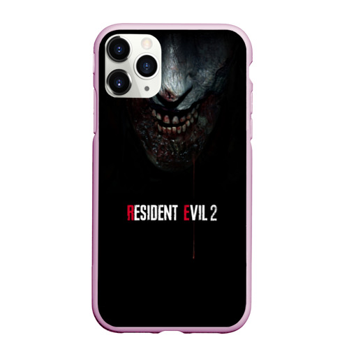 Чехол для iPhone 11 Pro Max матовый Resident Evil 2, цвет розовый