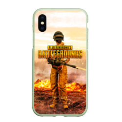 Чехол для iPhone XS Max матовый PUBG