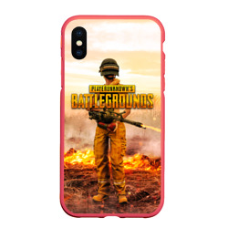 Чехол для iPhone XS Max матовый PUBG