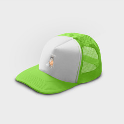 Кепка тракер с сеткой Big Meowski - Лебовски мем кот с молоком - фото 2