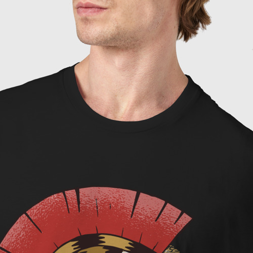 Мужская футболка хлопок Спартанец, цвет черный - фото 6