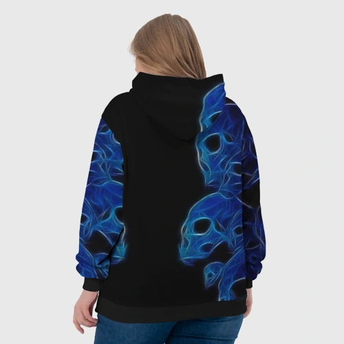 Женская толстовка 3D с принтом Slipknot, вид сзади #2