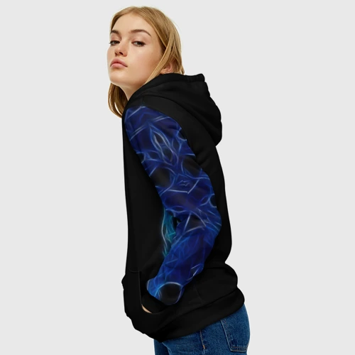 Женская толстовка 3D с принтом Slipknot, вид сбоку #3