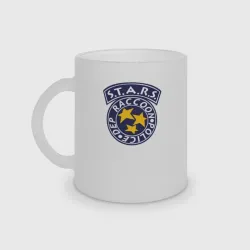 Кружка матовая стеклянная S.t.a.r.s. Raccoon city
