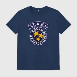 Мужская футболка хлопок S.t.a.r.s. Raccoon city