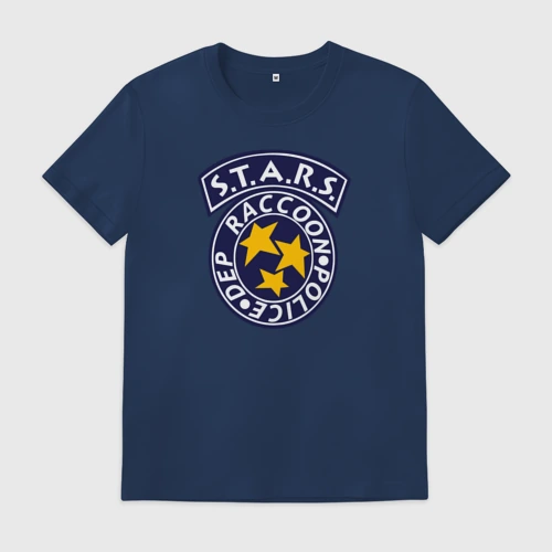 Мужская футболка хлопок S.t.a.r.s. Raccoon city