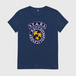 Женская футболка хлопок S.t.a.r.s. Raccoon city