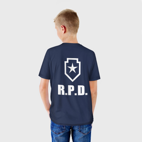 Детская футболка 3D R.p.d. Leon s.Kennedy, цвет 3D печать - фото 4