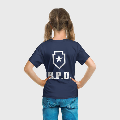 Детская футболка 3D R.p.d. Leon s.Kennedy, цвет 3D печать - фото 6