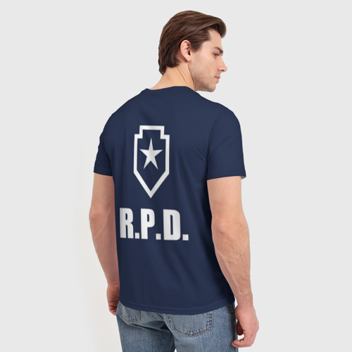 Мужская футболка 3D R.p.d. Leon s.Kennedy, цвет 3D печать - фото 4