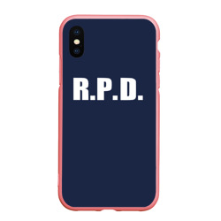 Чехол для iPhone XS Max матовый R.p.d. Leon s.Kennedy