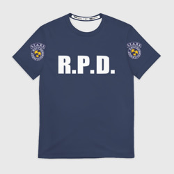 Мужская футболка 3D R.p.d. Leon s.Kennedy