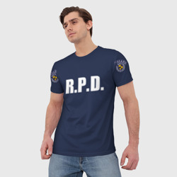 Мужская футболка 3D R.p.d. Leon s.Kennedy - фото 2