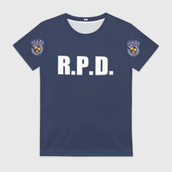 Женская футболка 3D R.p.d. Leon s.Kennedy