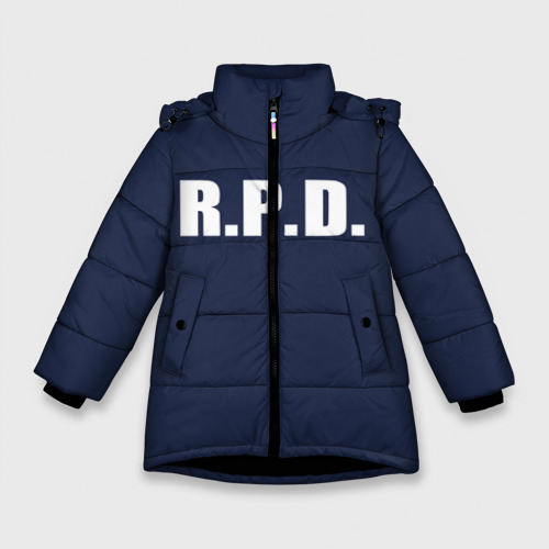 Зимняя куртка для девочек 3D R.p.d. Leon s.Kennedy, цвет черный