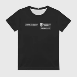 Женская футболка 3D R.p.d. Leon s.Kennedy