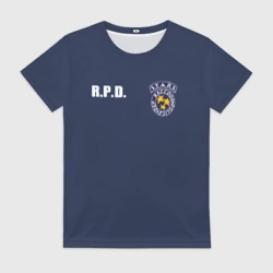 Женская футболка 3D S.t.a.r.s. Raccoon city Resident evil Обитель зла rPD