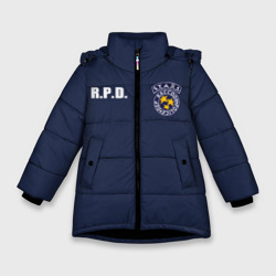 Зимняя куртка для девочек 3D S.t.a.r.s. Raccoon city Resident evil Обитель зла rPD