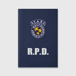 Обложка для паспорта матовая кожа S.t.a.r.s. Raccoon city