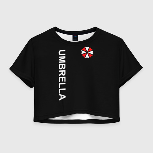 Женская футболка Crop-top 3D Umbrella Corp, цвет 3D печать