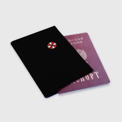 Обложка для паспорта матовая кожа Umbrella Corp на спине Обитель зла - фото 2