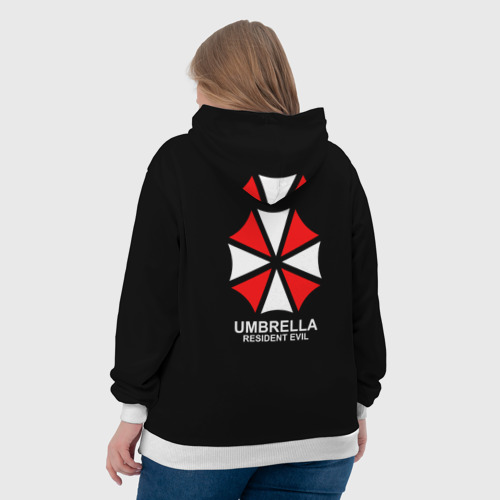 Женская толстовка 3D Umbrella Corp на спине Обитель зла, цвет 3D печать - фото 7