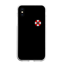 Чехол для iPhone XS Max матовый Umbrella Corp на спине Обитель зла