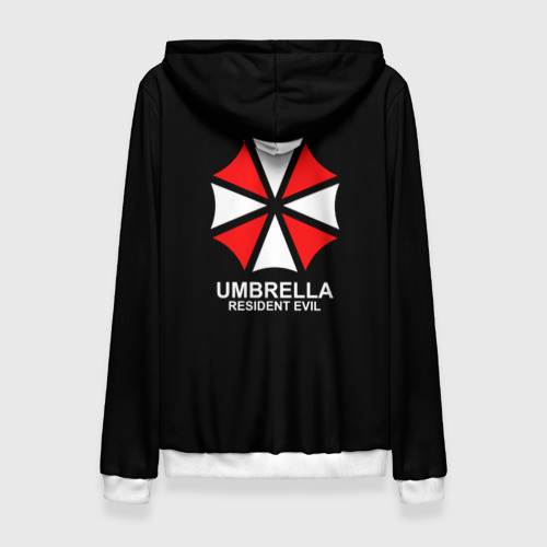 Женская толстовка 3D Umbrella Corp на спине Обитель зла, цвет 3D печать - фото 2