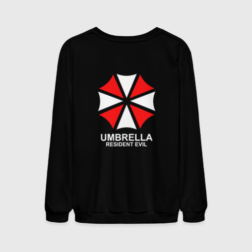 Мужской свитшот 3D Umbrella Corp на спине Обитель зла, цвет черный - фото 2