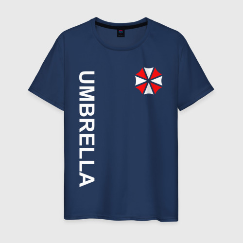 Мужская футболка из хлопка с принтом Umbrella Corp, вид спереди №1