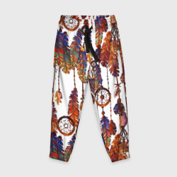 Детские брюки 3D Бохо перья