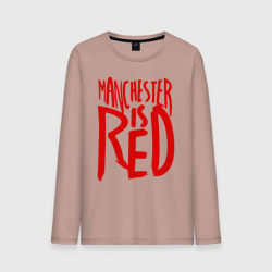 Мужской лонгслив хлопок Manchester is Red