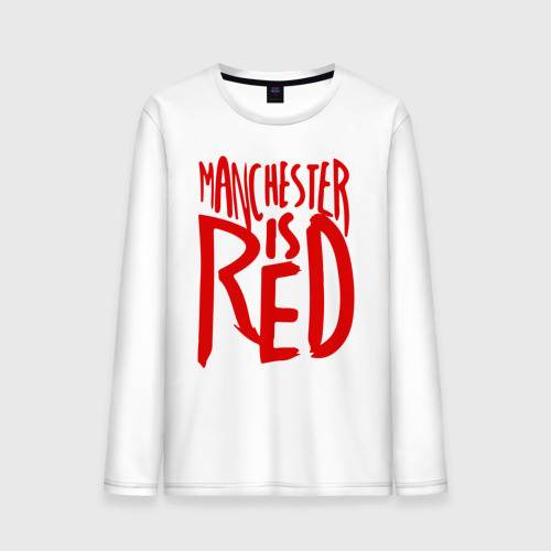 Мужской лонгслив хлопок Manchester is Red