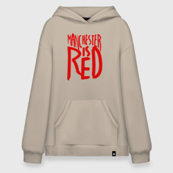 Худи SuperOversize хлопок Manchester is Red