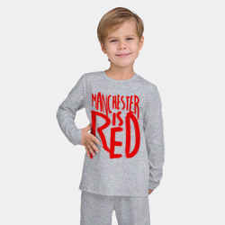 Детская пижама с лонгсливом хлопок Manchester is Red - фото 2