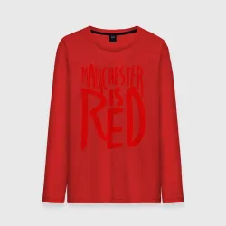 Мужской лонгслив хлопок Manchester is Red