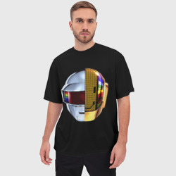 Мужская футболка oversize 3D Daft Punk - фото 2