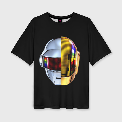 Женская футболка oversize 3D Daft Punk, цвет 3D печать