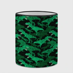 Кружка с полной запечаткой Зелёные тираннозавры - камуфляж - фото 2