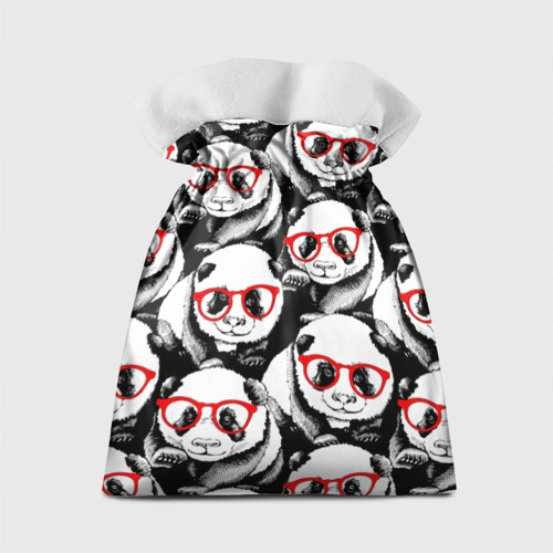 Подарочный 3D мешок Панды в красных очках - фото 2