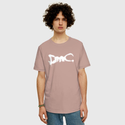 Мужская футболка хлопок Oversize DMC на спине - фото 2